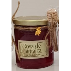 MIEL CON TÉ DE LIMON Y ROSA JAMAICA TARRO 300 GR